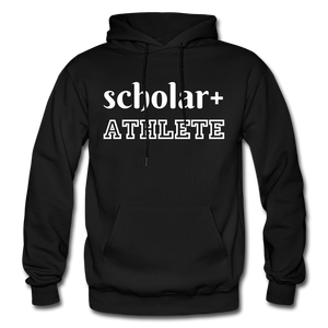 Scholar + Athlete Adult Sized Hoodie - black